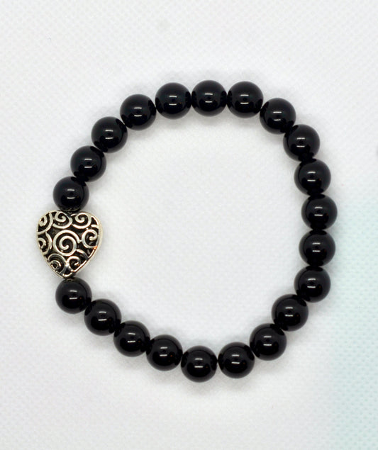 Black Onyx Gemstone Bracelet