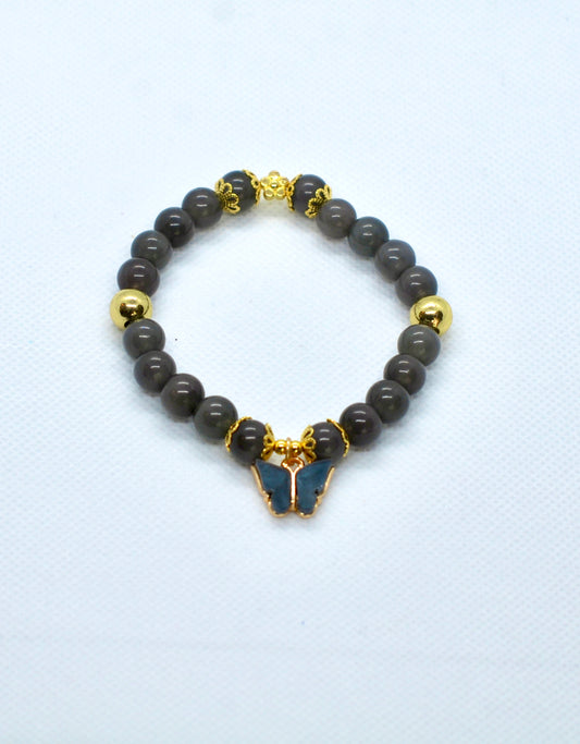 Black Cat’s Eye Glass Bead Barcelet